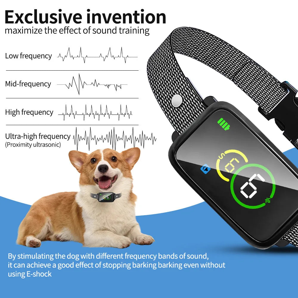 Dog Bark Stopper with Color Screen 7-Level