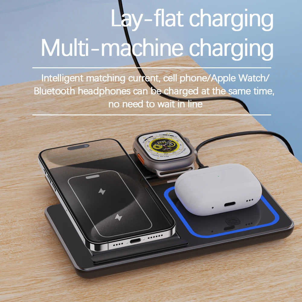 Fast Wireless Charger Stand 3 in 1